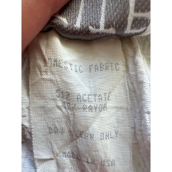 Petite Sophisticate Womens white crepe decorative button-downpanel skirt Size Sm - Picture 7 of 9